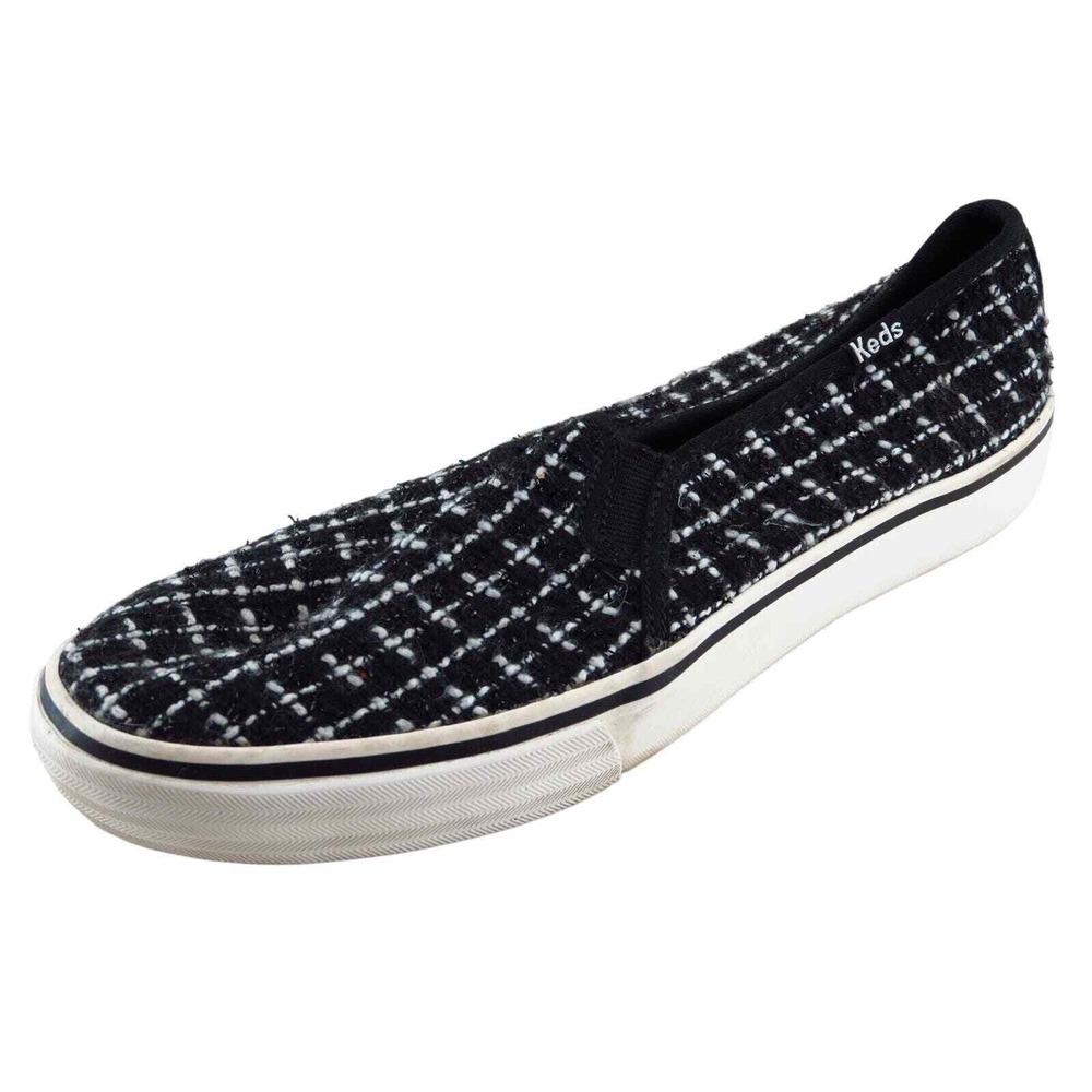 Keds Women's Slip-On Sneakers Size 8.5 Black Fabric Casual Comfort Shoe Everyday